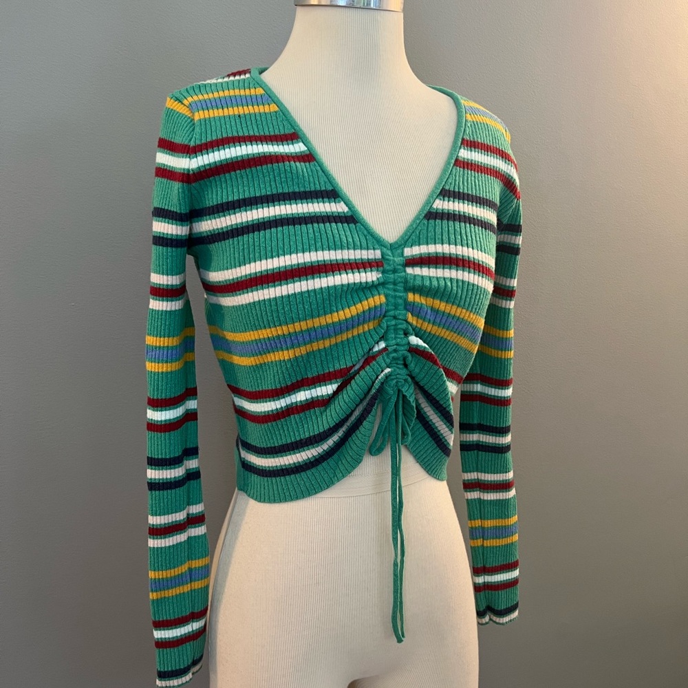 Urban Outfitters striped cropped sweater